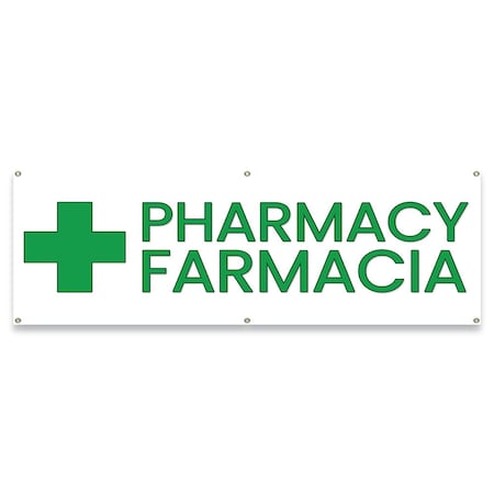Signmission Pharmacy Farmacia Banner Concession Stand Food Truck Single Sided B-72-30129
